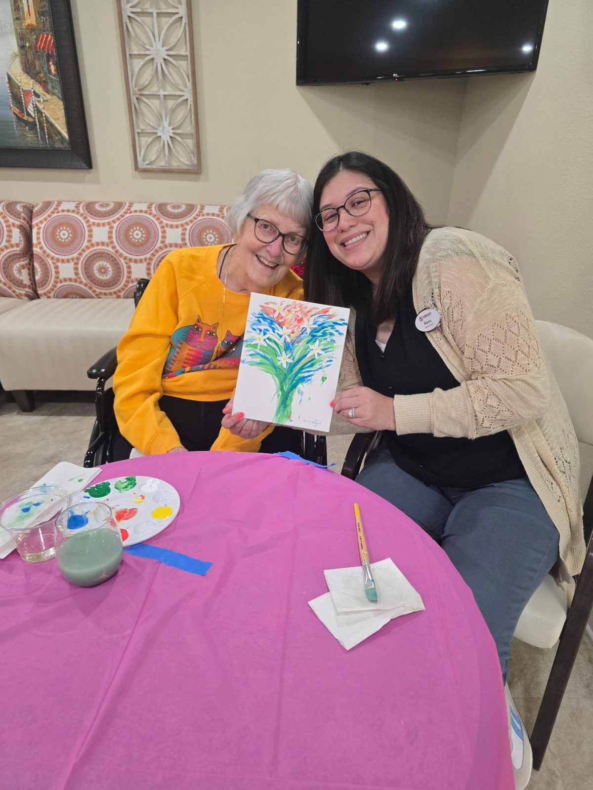 Paint and sip event