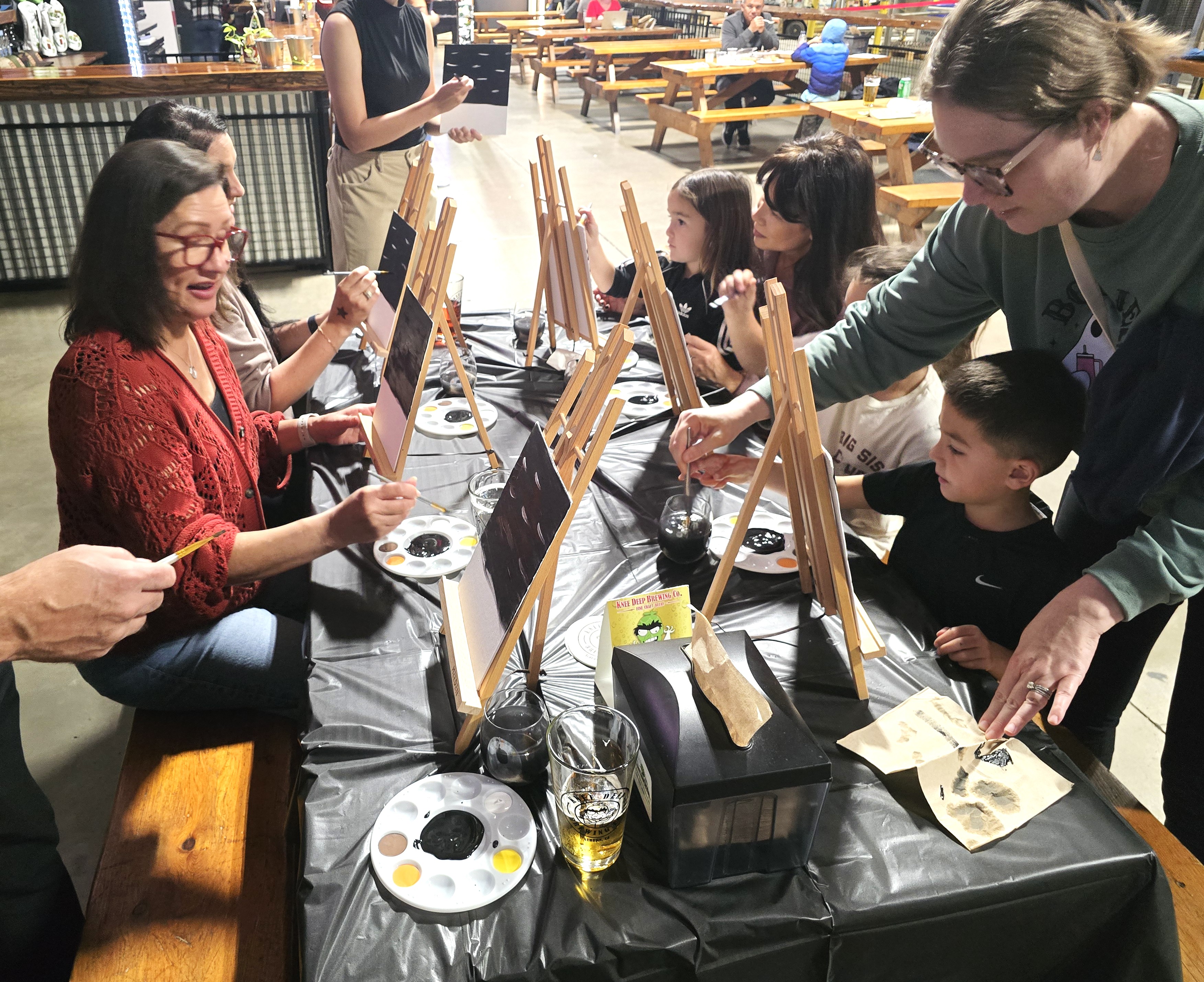 Paint and sip event